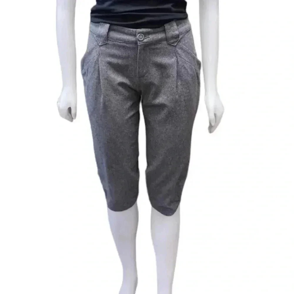 Free Bird Collection Wool Blend Grey Capri Size 26